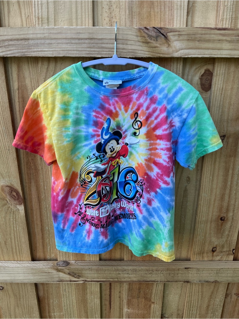 Disney Multicolor Tie-Dye Mickey Mouse Short Sleeve Tee